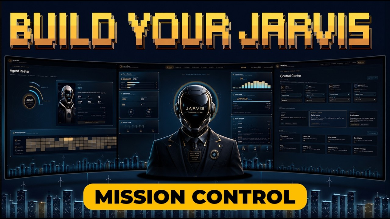 Build a JARVIS Mission Control — Voice-Driven AI Dashboard with a 4-Agent Crew