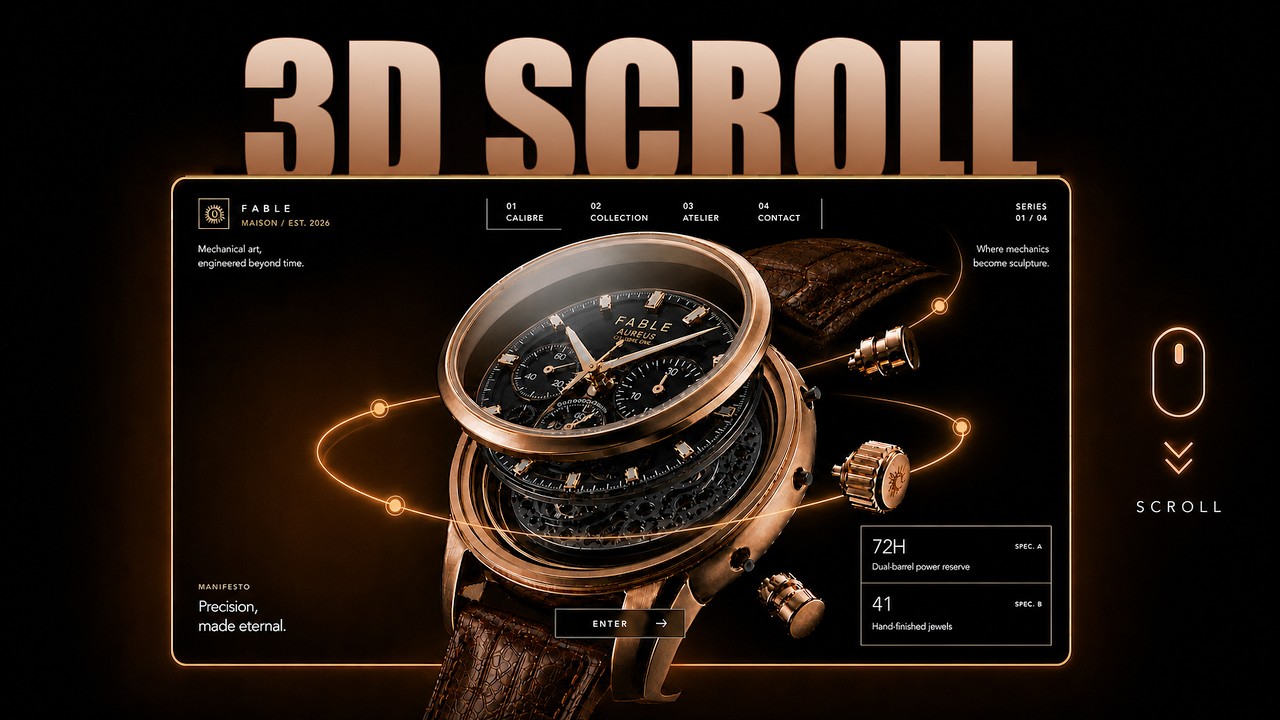 Build a Scroll Animation Website with AI